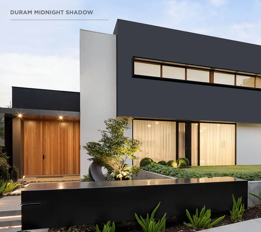 Duram midnight shadow exterior wall paint