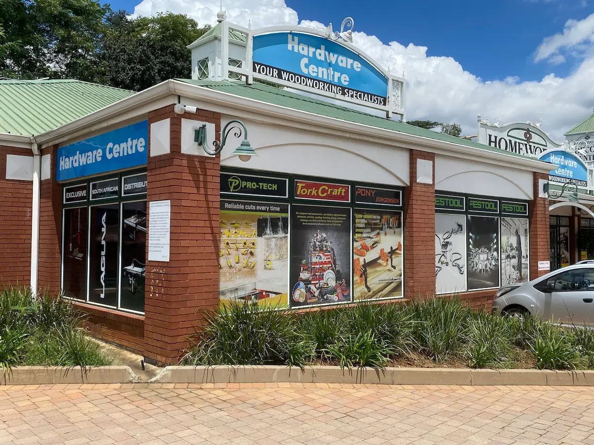 Hardware Centre - Your woodworking specialist store exterior view.